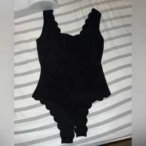 SHEIN Scallop trim bodysuit